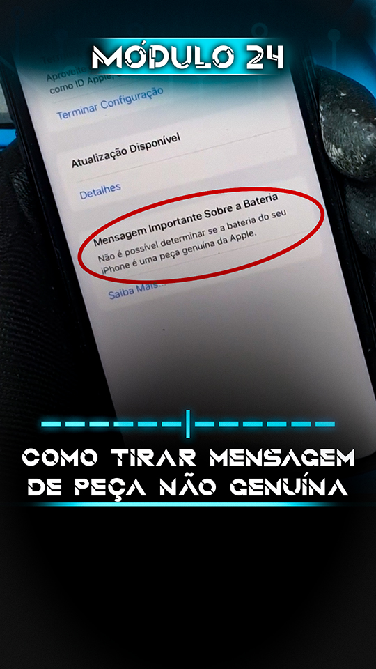 24 como tirar mensagem de peça nao genuina