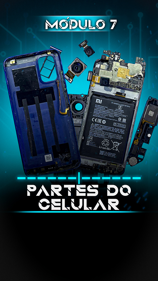 7 partes do celular